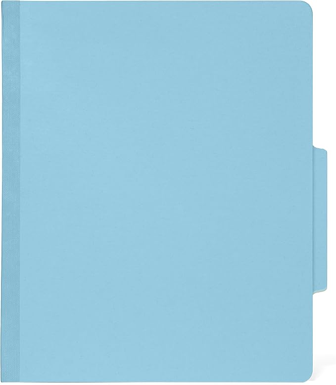 Blue Summit Supplies 10 Blue Classification Folders with 2 Dividers and 2 Inch Tyvek Expansions for Organizing Medical, Law, and Office Files