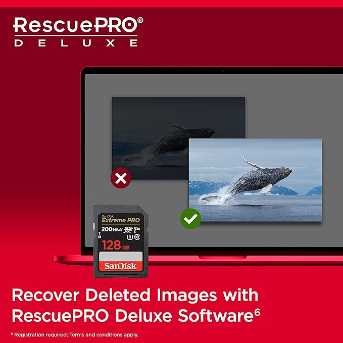 SanDisk 128GB Extreme PRO SDXC UHS-I Memory Card - C10, U3, V30, 4K UHD, SD Card - SDSDXXD-128G-GN4IN