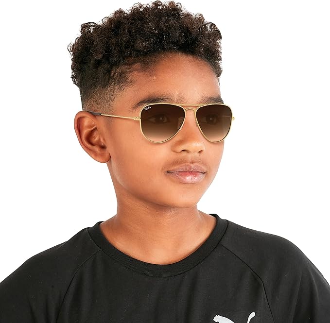 Ray-Ban Junior Kids' Rj9506s Metal Aviator Sunglasses