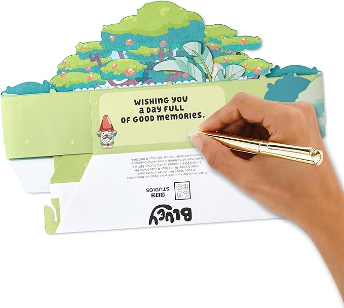Hallmark Paper Wonder Bluey Pop Up Card for Kids Birthdays, Back to School, Encouragement