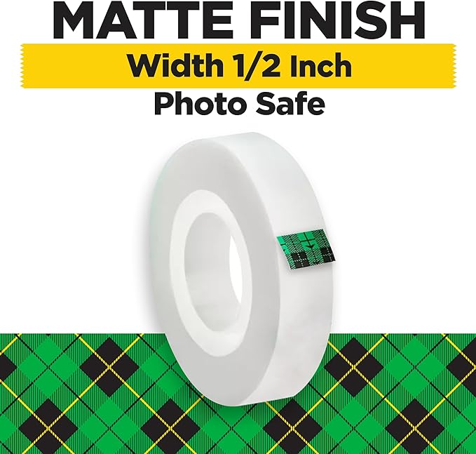 3M Scotch Magic Tape, 1 Roll, 1/2" x 1296