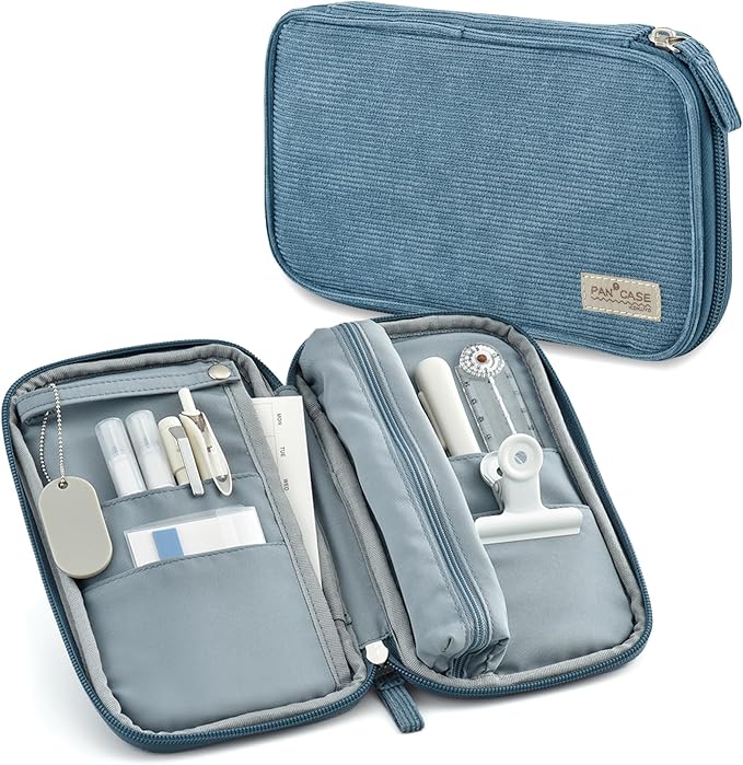 KOKUYO Slim Pencil holder Pouch (Blue)