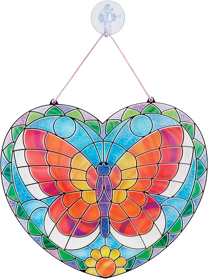 Melissa & Doug Stained Glass Made Easy Activity Kit: Butterfly - 140+ Stickers