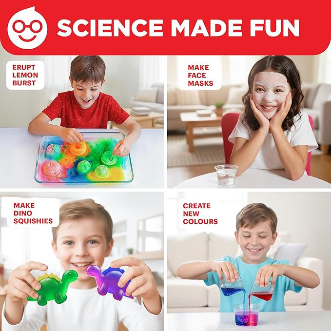 Doctor Jupiter My First Science Kit for Kids Ages 4-5-6-7-8 | Easter, Birthday Gift Ideas for 4+ Year Old Boys & Girls | Toy Stem Kit with 50+ Experiments | Learning & Educational Projects
