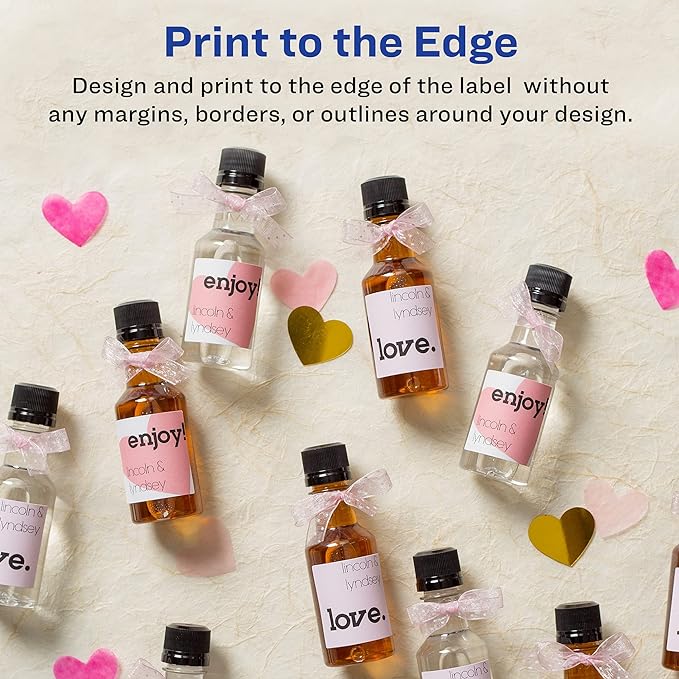 Avery Printable Square Labels, 2" x 2", Matte White, Laser & Inkjet Compatible, 300 Blank Labels Total, Great for Branding, Packaging, Events, and More (22806)