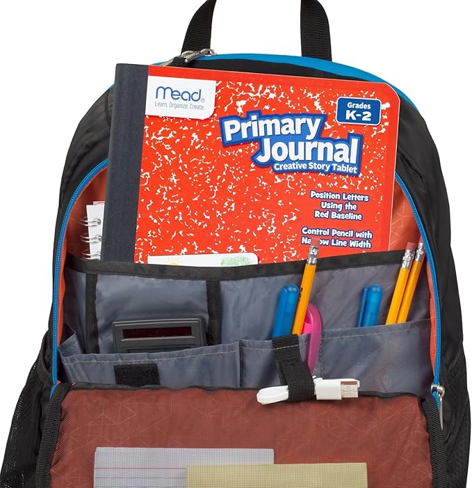 Mead Primary Journal, Half Page Ruled, Grades K-2, 7-1/2" x 9-3/4", 100 Sheets, Red (489903-ECM)