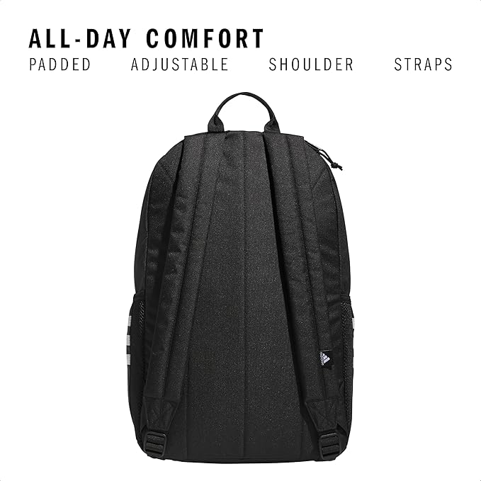 3-Stripe Classic backpack for men and women, bag with laptop sleeve