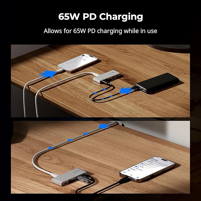 SmallRig 5-in-1 Memory Card Reader, Dual USB-C & SD/TF Card Slots, 65W PD Charging, for SD, SDHC, SDXC, Micro SD, Micro SDXC, Micro SDHC Cards, Travel Photography - 4746