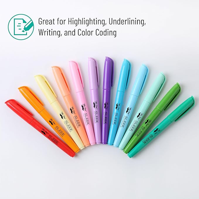 Mr. Pen- Pastel Highlighters, 12 Pack, Assorted Colors, Fast Dry, Highlighter Pastel, Set, Bible Journaling Highlighter, Marker