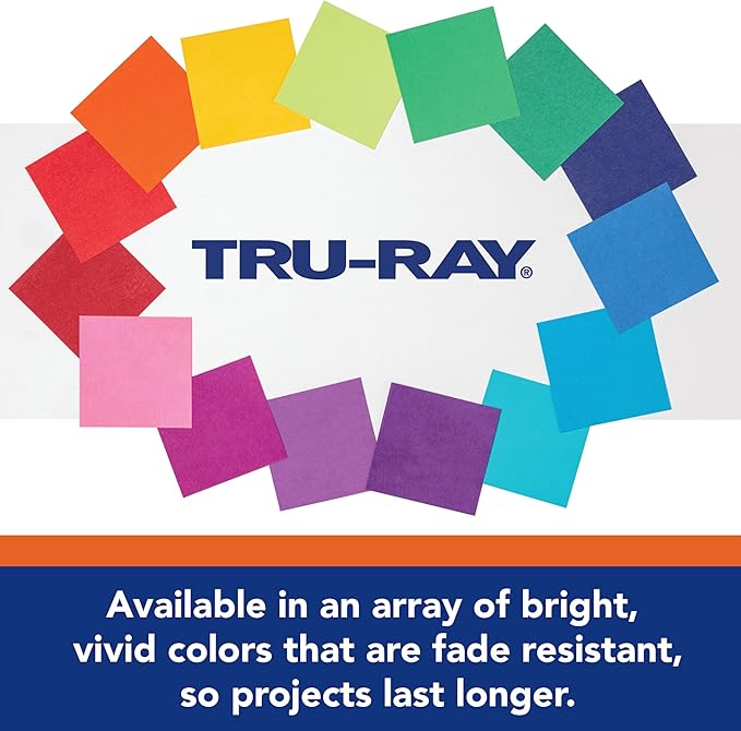 Tru-Ray® Heavyweight Construction Paper, Salmon, 12" x 18", 50 Sheets