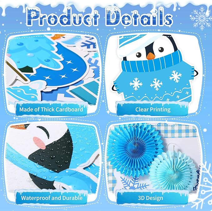 Eersida Spring Bulletin Board Decorations with Paper Fans St Patricks Day 3D Classroom Bulletin Board Christian Easter Flower Bunny Cutouts School VBS Library Church Window Wall Decor(Snow)