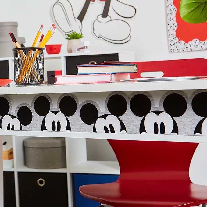Eureka Disney Retro Mickey Mouse Extra Wide Decorative Classroom and Bulletin Board Trim for Teachers, 3.25" Wide, 12 Strips for 37 Total Feet