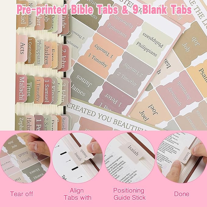 Bible Study Supplies Journaling Kit for Women,123PCS Bible Journaling Kit with Bible Tabs, Bible Highlighters and Pens, Bookmark, Notebook, Washi Tape, Bible Case, Back-to-School Gifts