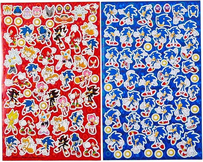 Sonic The Hedgehog Art Set for Kids, Toddlers - 30 Pc Bundle with Sonic Coloring Sketchpad, Stickers, Crayons, More | Sonic Drawing Pad Activity Kit