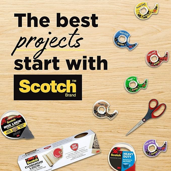 Scotch 810342592 Magic Tape Refill, 3/4-Inch x 2592-Inch, 3-Inch Core, Clear