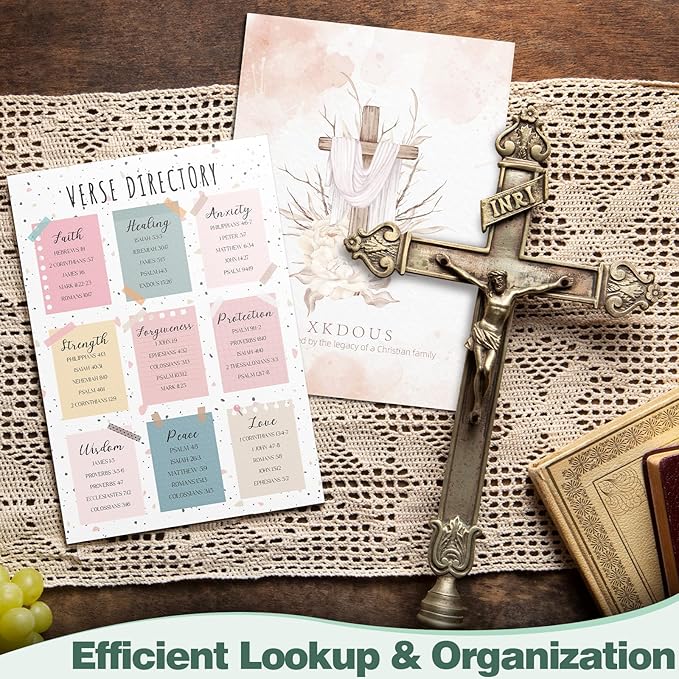 XKDOUS 33 Pcs Bible Study Supplies Journaling Kit for Women, Bible Study Kit with Bible Highlighters No Bleed and Tabs, Bible Accessories Include Bookmarks, Pens and More, Bible Verse Gifts for Study