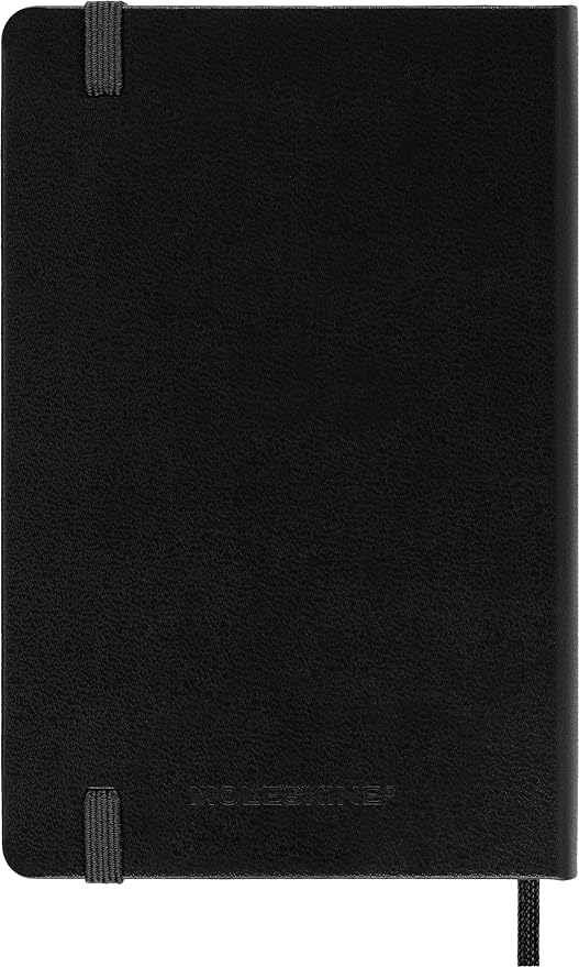 Moleskine Classic Notebook, Hard Cover, Pocket (3.5" x 5.5") Squared/Grid, Black, 192 Pages