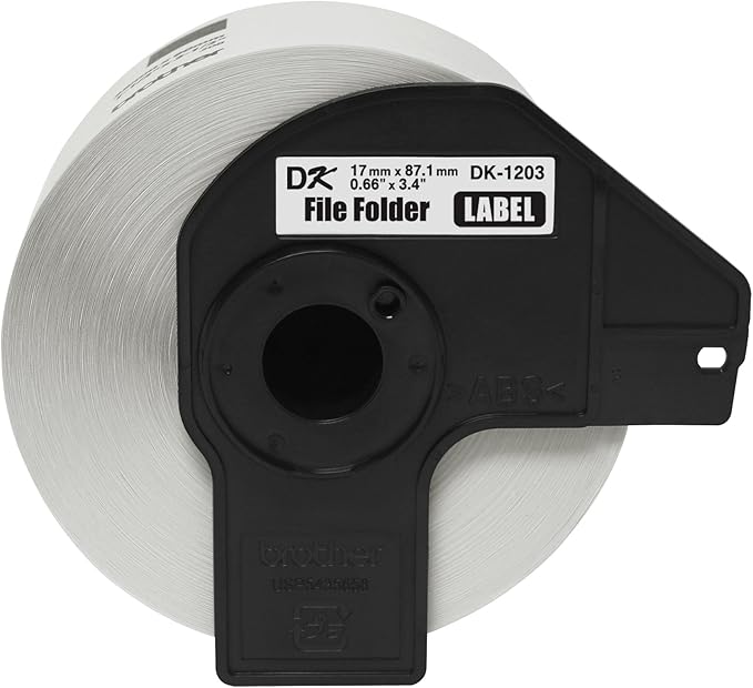 Brother DK-1203 File Folder Label Roll (Pack of 2)