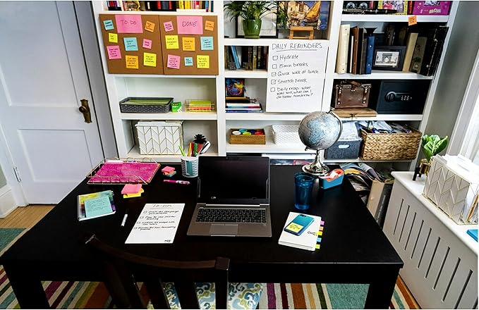 Post-it Super Sticky Notes, 8 Sticky Note Pads, 6 x 4 in., Ideal for Organization in Your Dorm, Home or Office, Energy Boost Collection