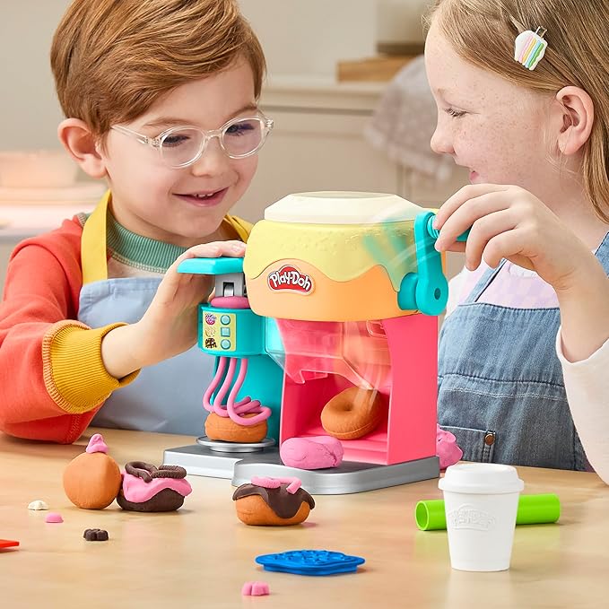 Play-Doh Donut Drop Shop Playset, Play Food Toy, Kids Arts & Crafts, 3+ Years