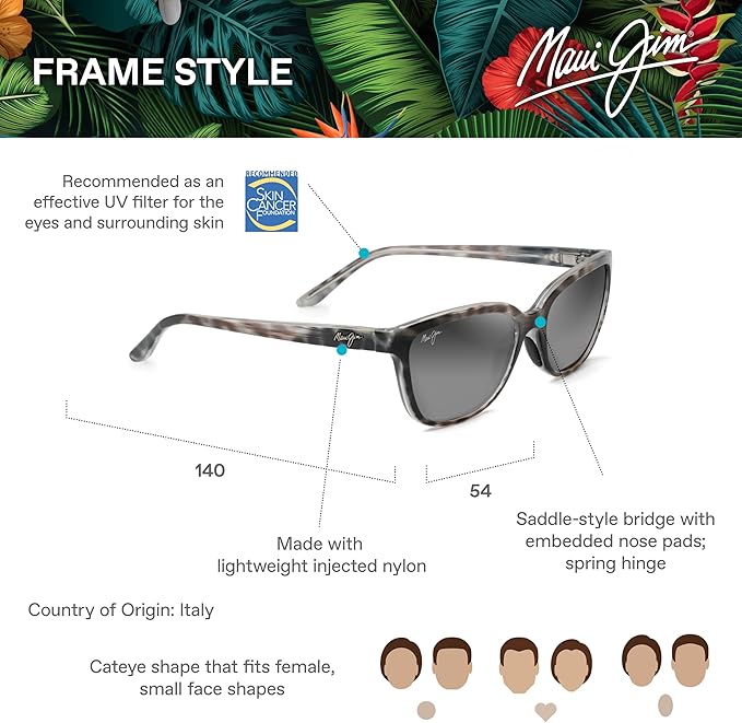 Maui Jim womens Honi Cat Eye Sunglasses