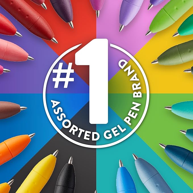 Paper Mate InkJoy Gel Pens Medium Point Assorted,10 Count (Pack of 12)