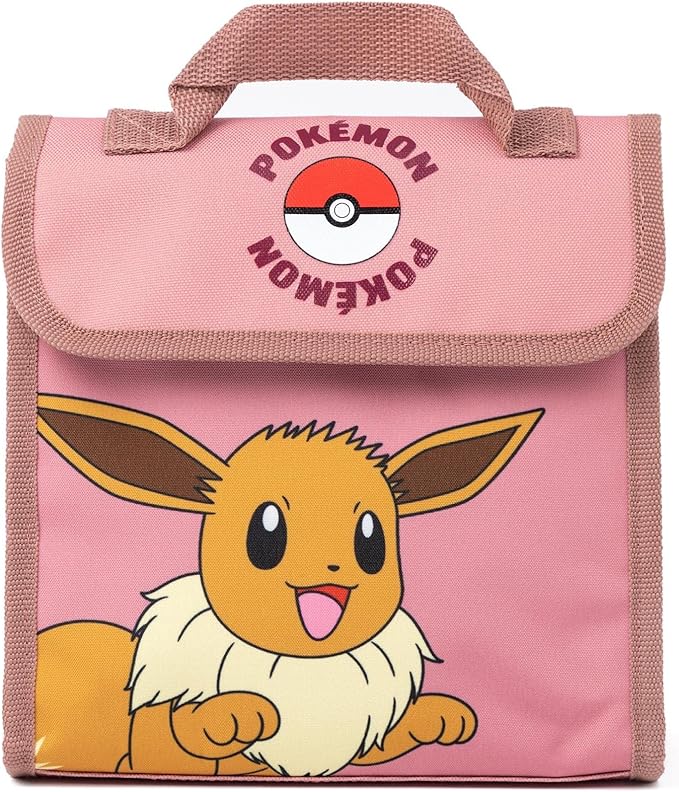 Pokemon Girls Backpack Set | Rucksack Bundle with School Bag, Pencil Case, Lunch Bag & Water Bottle | Eevee Matching Set