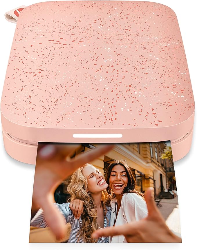 HP Sprocket Portable 2x3 Instant Photo Printer (Blush Pink) Starter Bundle
