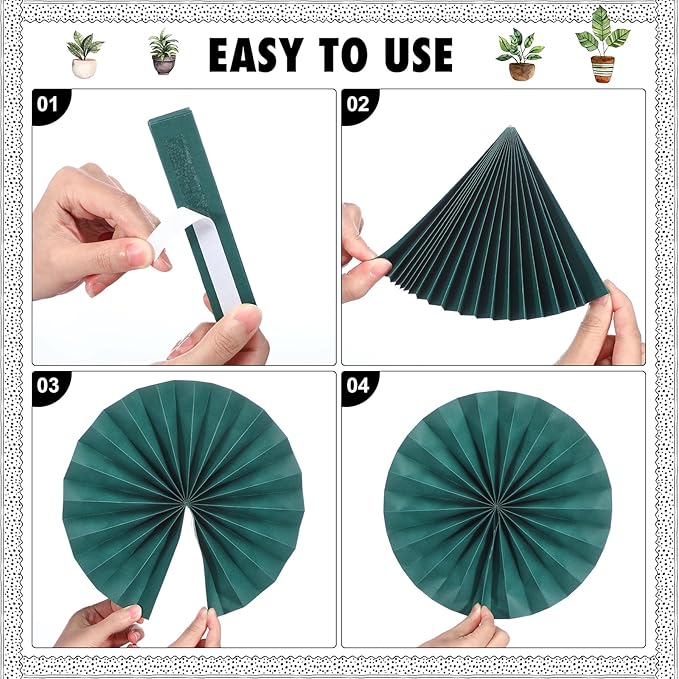 Pajean 62 Pcs Boho Plant Classroom Bulletin Board Decorations with 3D Paper Fans Inspirational Posters Cutouts Greenery Positive Motivational Bulletin Board Set for School Classroom Home Decorations