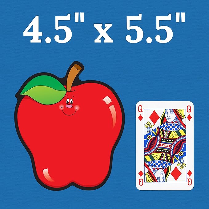 Carson Dellosa 36PC Apple Cutouts, Red, Yellow, and Green Back to School Decorations for White Board, Name Tags, Seasonal Classroom Decor and Teacher Supplies