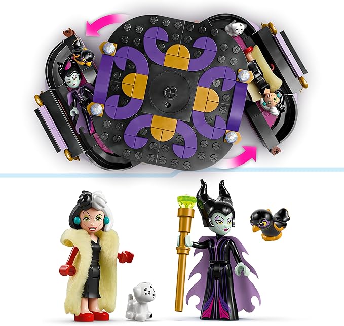 Lego 43262 Maleficent and Cruella Dress, Toy, Birthday Gift, Blocks, Girls, Boys, Children, 9, 10, 11 Years, Elementary School Students, Disney Goods, Pretend Play, Pretend Play