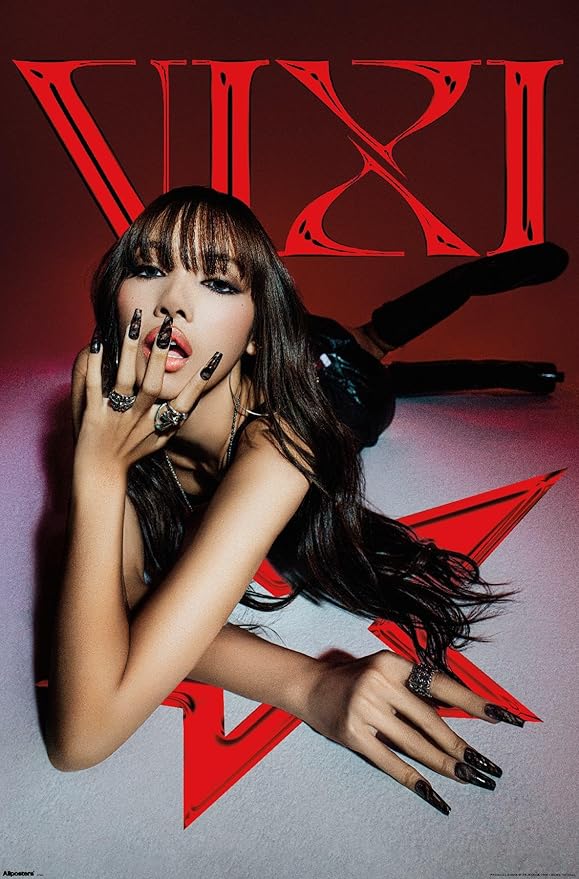 LISA - VIXI Red Star Wall Poster, 19L" x 13W", Premium Unframed Version