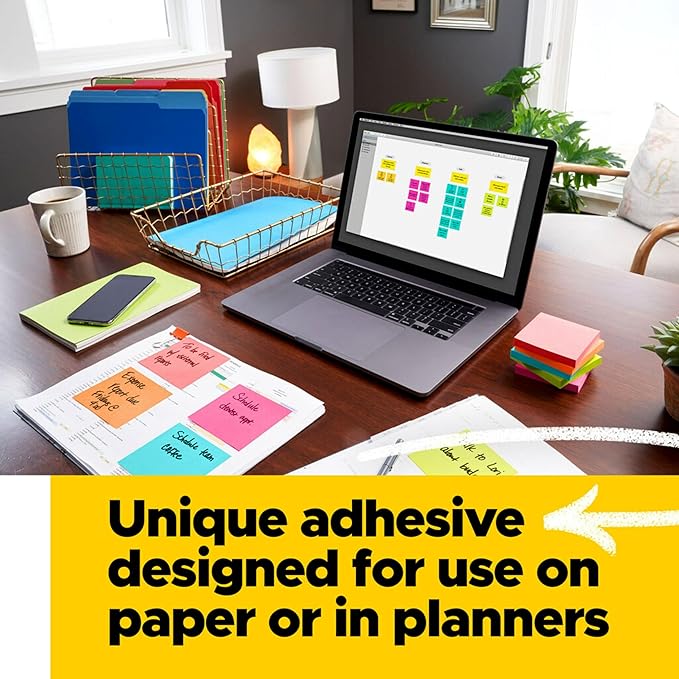 Post-it Pop-up Notes, 3x3 in, 5 Pads, America's #1 Favorite Sticky Notes, Assorted Colors, Clean Removal, Recyclable (3301-5AN) (Pack of 2)