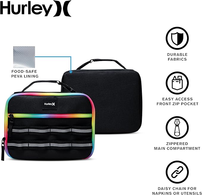 Hurley School Lunch Tote, Sunset Coral