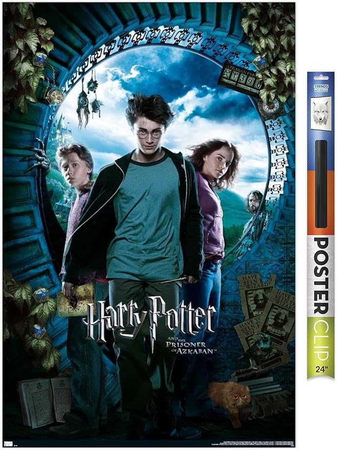 Trends International Harry Potter and the Prisoner of Azkaban - Sky One Sheet Wall Poster, 22.37" x 34.00", Premium Poster & Clip Bundle