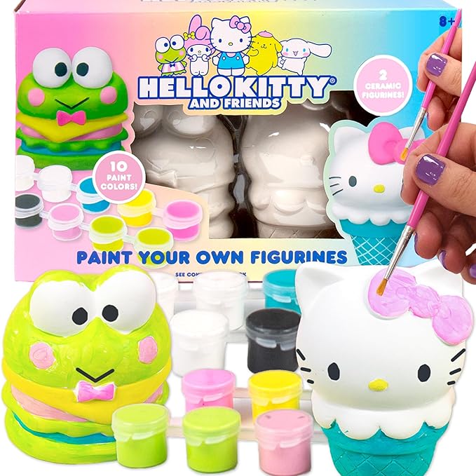 Sanrio Hello Kitty and Friends Paint Your Own Figurines Arts and Crafts Kit
