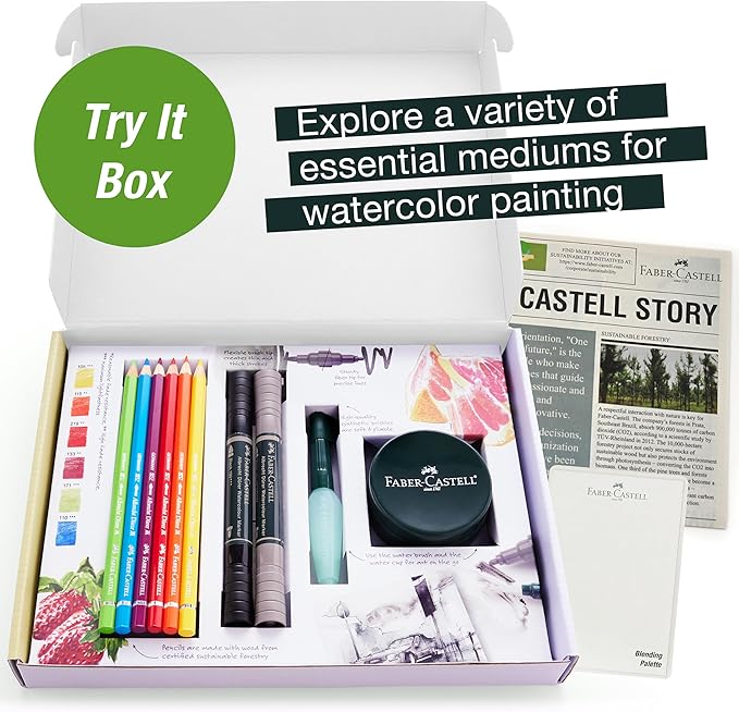 Faber-Castell Graphic Art Try It Box - Wet Mediums Set