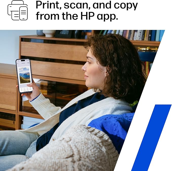 HP DeskJet 2855e Wireless All-in-One Color Inkjet Printer, Scanner, Copier, Best-for-home, 3 months of Instant Ink included, Single-band Wi-Fi connectivity (588S5A)