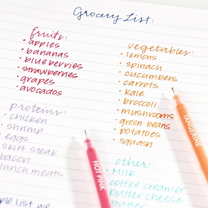 Erin Condren Essentials Colorful Gel Pen 10-pack | Colorful Gel Pens | Perfect for Writing and Color-Coding