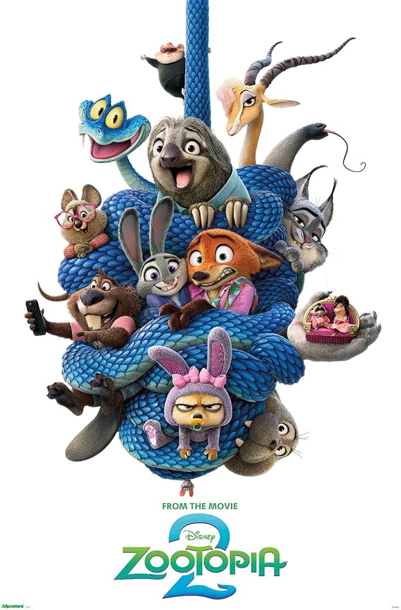 Disney Zootopia 2 (2025) - Group One Sheet Wall Poster, 22.4L" x 14.7W", Premium Unframed Version