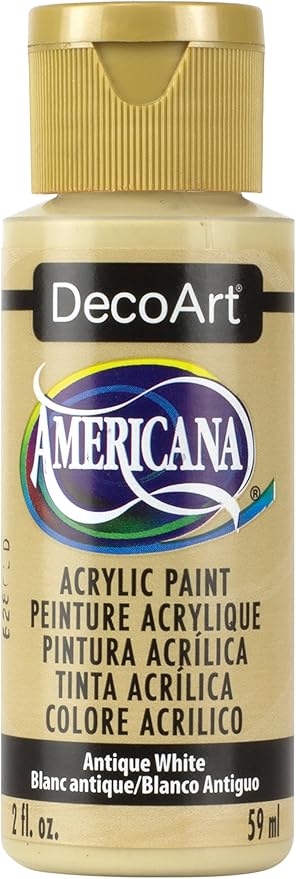 DecoArt Americana Acrylic Paint, 2-Ounce, Antique White