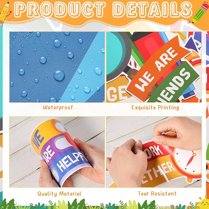 Pasimy in This School Bulletin Board Decorations Motivational Bulletin Board Set Inspirational Affirmation Classroom Decor Cutouts for Elementary Middle Back to School Home Office Wall Door Supplies