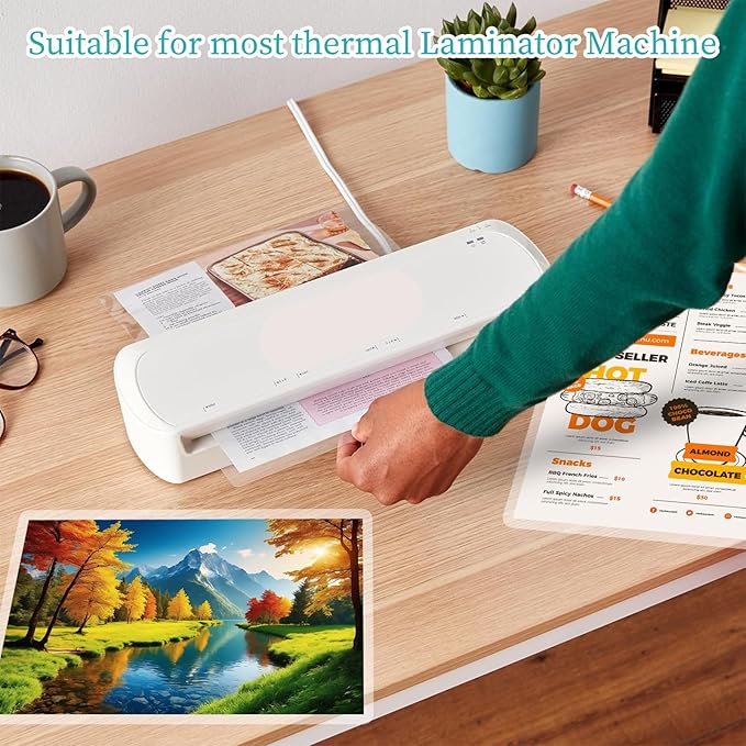 Thermal Laminating Pouches 5 mil, Clear 9 x 11.5 Inch Laminating Sheet Paper for Thermal Laminator, Holds 8.5 x 11 Inch Letter Size Laminate Sheets (1500 Pack)