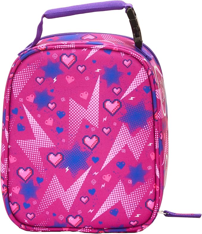 LEGO CHARACTER Lunch Box, Insulated Soft Reusable Lunch Bag Meal Container for Boys and Girls, Perfect for School or Travel, Meal Tote - BUTTERFLY GIRL