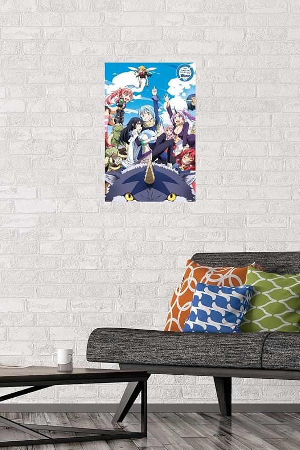 Trends International That Time I Got Reincarnated As A Slime - Group Wall Poster, 14.725" x 22.375", Premium Unframed Version