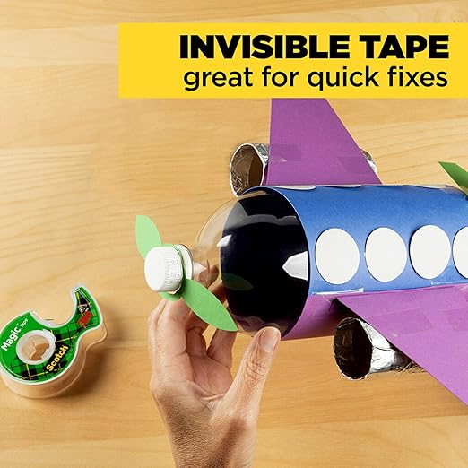 Scotch Magic Tape, Invisible, Home Office Supplies and Back to School Supplies for College and Classrooms, 3 Rolls