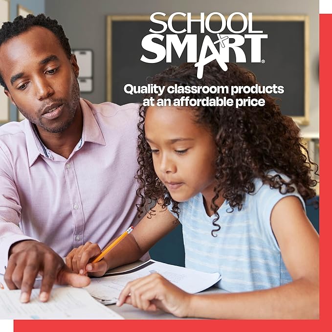 School Smart-85337 Chart Tablet, 24 x 16 Inches, 1-1/2 Inch Skip Line, 25 Sheets - White