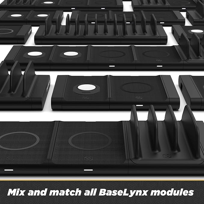 Scosche BLQP-XTSP BaseLynx Pad Qi-Certified Modular Customizable Wireless Charging Station