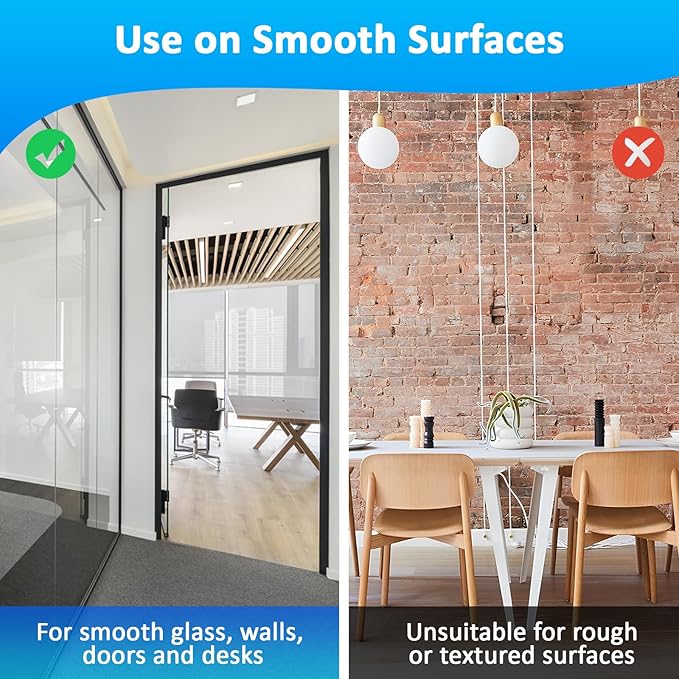White Board Paper with 2 Markers, Large Dry Erase Contact Paper, Peel and Stick Whiteboard Sticker, Self-Adhesive White Board Roll Wallpaper for Office/Home/Drawing (23.6"×78.7")