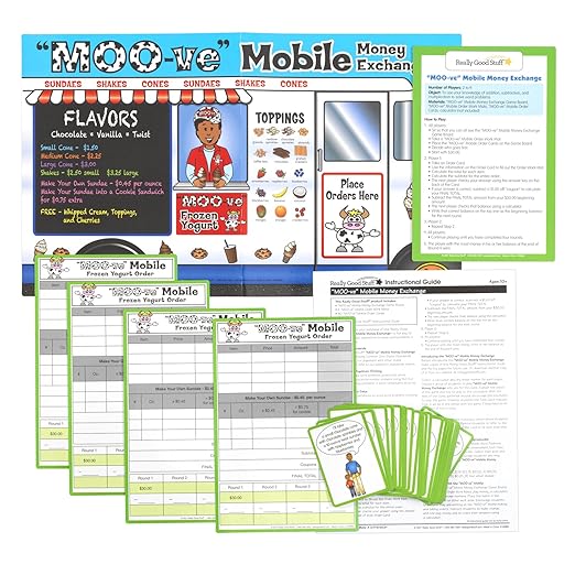 Really Good Stuff Fifth Grade Family Engagement Math Practice, Solve & Play Kit - Math Kit for Fifth Grade Students, Ages 9-11